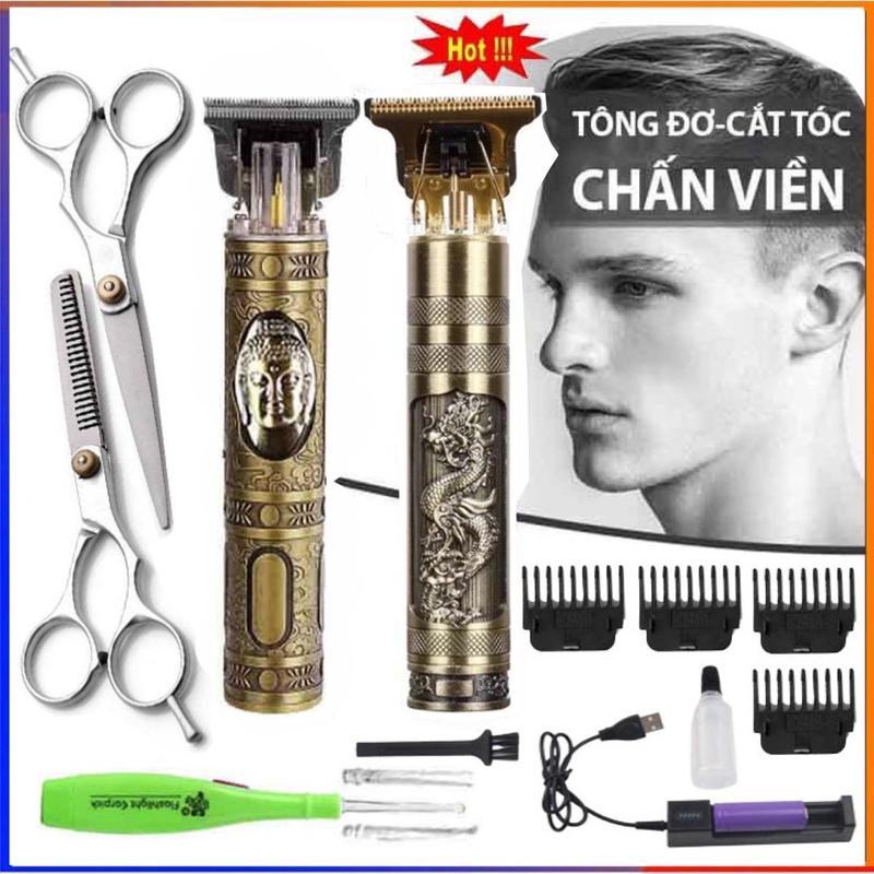 Tông đơ cắt tóc bấm viền tạo kiểu tóc dùng làm máy cạo râu 1
