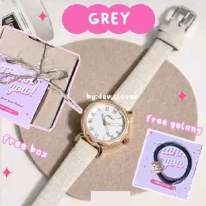 Jam tangan korea - free box, free gelang, sudah pakai baterai