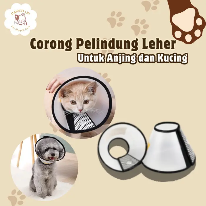 PAWED UP Pet Collar Pelindung Leher Anjing dan Kucing / Corong Pelindung Leher Anabul