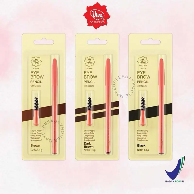Viva Pensil Alis Black Brown Dark Brown untuk Alis - Eyebrow