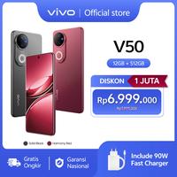 Gambar vivo V50 5G (12/512) Rounded-edge Design, ZEISS Group Potrait, 6000mAh Battery+90W Flashcharge, IP68+IP69, vivo AI - Solid Black dari vivo Indonesia Kab. Tangerang 1 Tokopedia