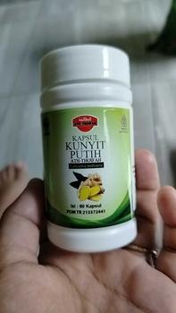 Product Review of Kapsul Ekstrak Kunyit (Kunir) Putih Ath-Thoifah Original BPOM | Herbal Terapi Kanker Tumor Miom Kista Vertigo Dll from 🐚**𐰁 0