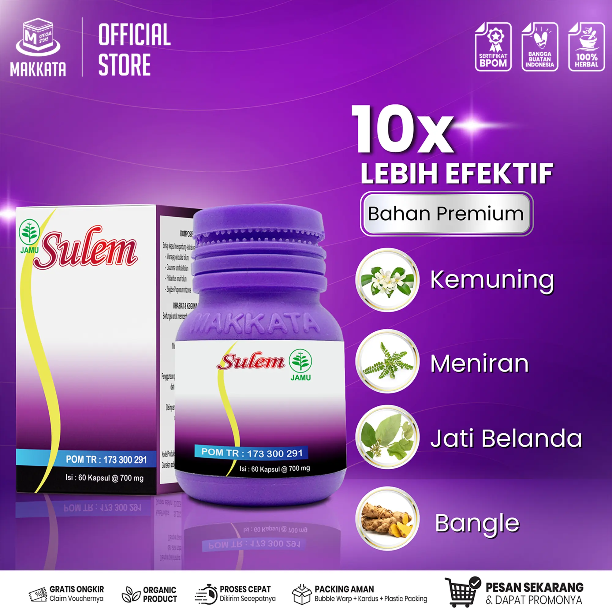 Kapsul Sulem Premium SULEM Isi 60 untuk Semua Kalangan - Remaja