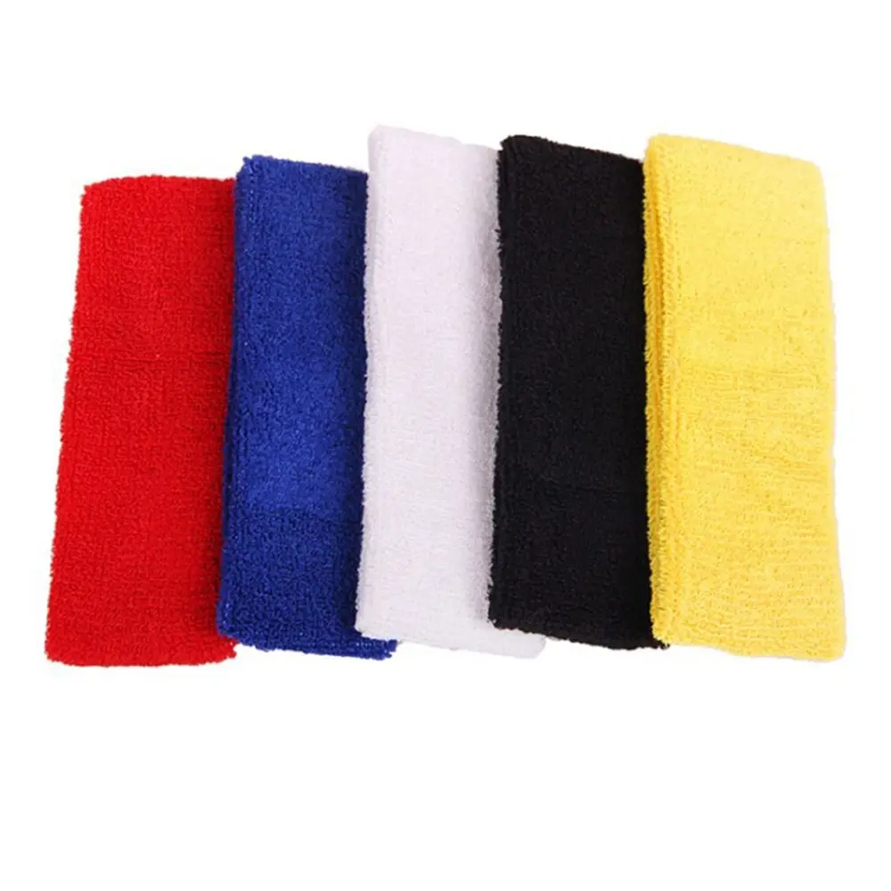 Comfortable 1PC Sport Gym Cotton Pure Color Accessory Stretch Head Bands Yoga Hairband Headband Sweatband