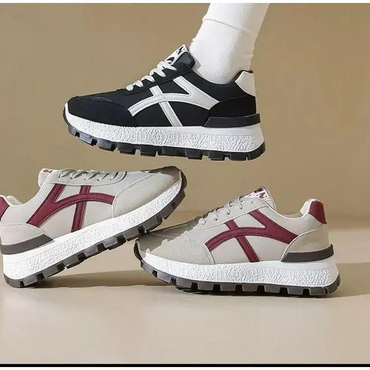 IF Kiyora Sepatu Sneakers Wanita Kasual Shoes Karet Empuk Sport Senam Casual SHG1336 1