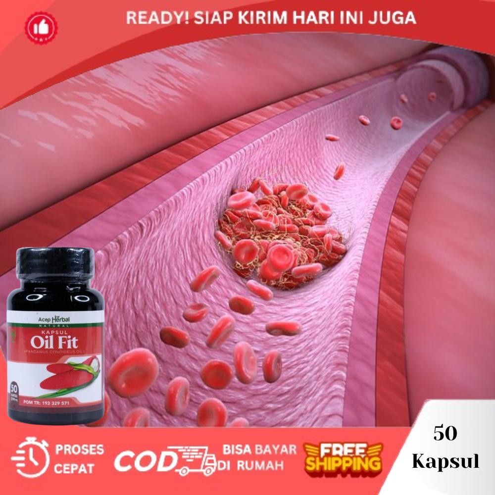 Pengencer Darah Kental Menggumpal Beku, Oil Fit Kapsul Penurun Darah Tinggi, Hipertensi - Oilfit