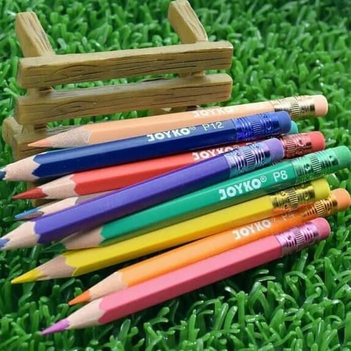 Gambar Joyko Erasable Pensil Warna Pendek 12 Bisa Dihapus Short CP-120 CP120 - PENSIL WARNA dari CENTRO TRADING Kota Bandung Tokopedia