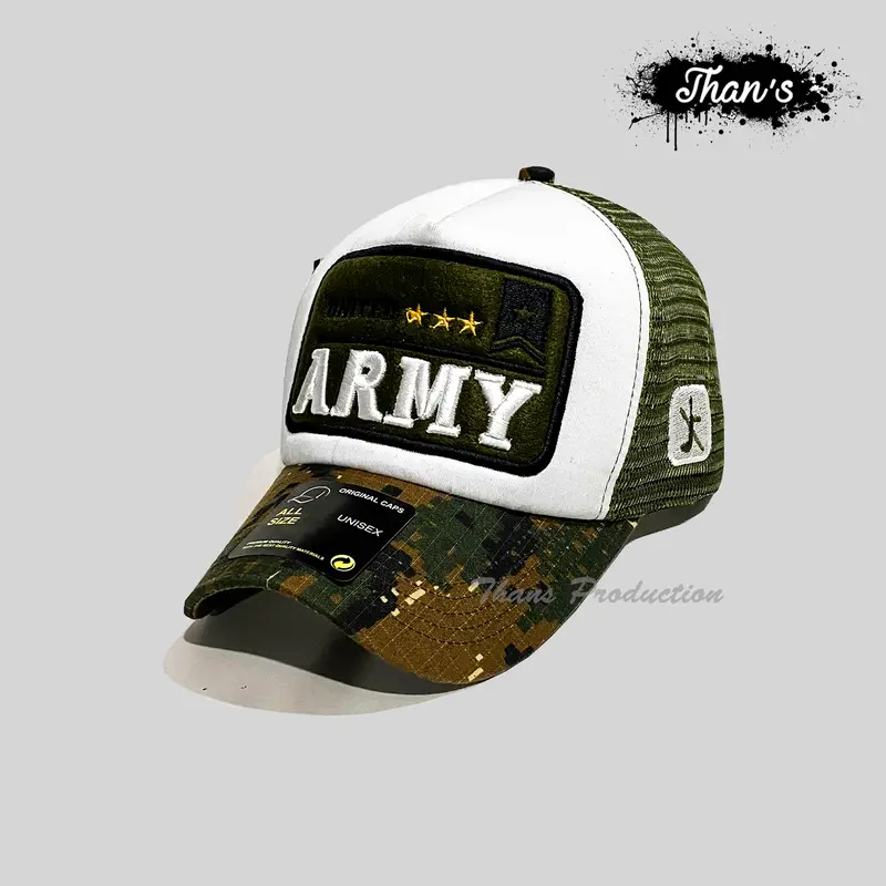 Topi Trucker Full Bordir United Army Topi Jaring Bordir Pria Wanita Terbaru-Trucker Hat Kekinian COD 5