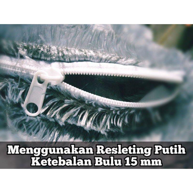 SARUNG BANTAL KURSI BULU GLOSSY Uk 40X40 6
