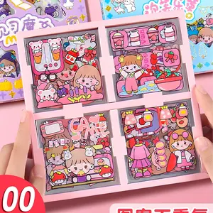 [COD] 1 BOX Stiker Aesthetic 2D Anti Air No Repeat Sudah Cutting Bahan PET |Stiker Botol Stiker Hp / Stiker Karakter Kartun Lucu Paper Stationery