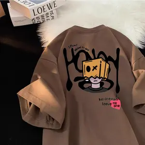 American Retro Fashion Brand Kaos Pria Distro Original 100% Oversize T-shirt Retro dengan Desain Unik dan Nyaman Baju Pria Stylish