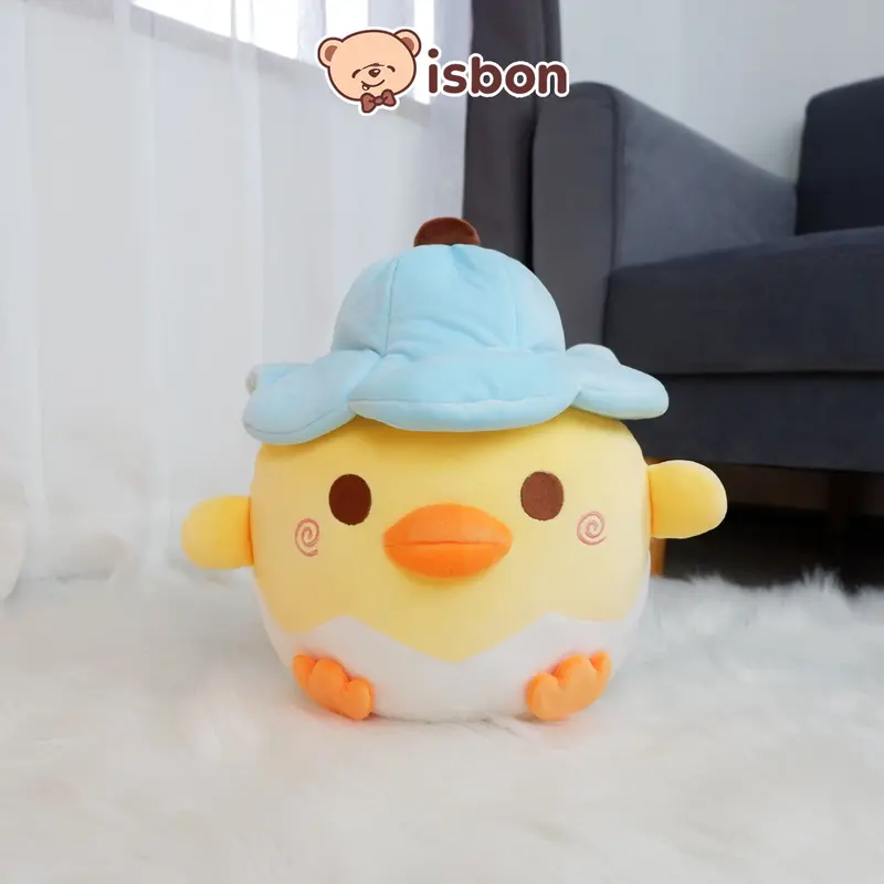 ISTANA BONEKA Telur Bebek Menetas With Topi Lucu Egg Duck Ekspresi Unik Mainan Anak Hadiah Ulang Tahun Spesial Premium 7