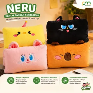 { PASTIMUREH } NERU - Bantal Tangan Bantal Lengan Bantal Meja Kantor Tidur / Bantal Penghangat Perut / Bantal Tangan  Meja / Bantal Lucu