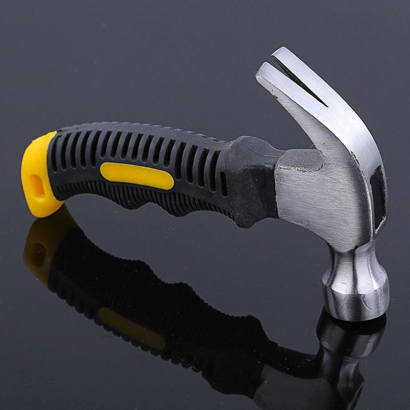 Product Introduction of Anti-shock and Non-slip Mini Claw Hammer Woodworking Plastic-coated Claw Hammer Multi-function Insta 45