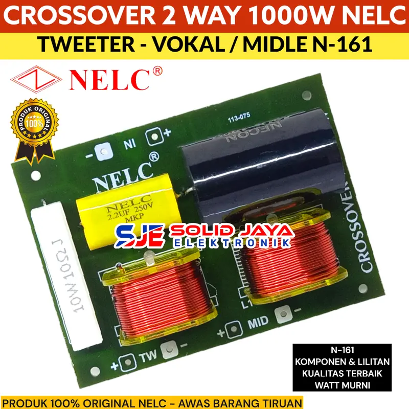 CROSSOVER TWEETER VOKAL 2 WAY N161 NELC - CROSSOVER 2 WAY NELC N-161 TWETER VOCAL MIDLE MIDEL TWITTER MIDDLE TWITER VOKAL MID HIGH HI MIDRANGE CROSOVER CROSOFER CROSSOFER KROSOFER KROSSOFER KROSSOVER KROSOVER PASIF 2 WAY NELC N 161 N-161 ASLI ORI ORIGINAL 4