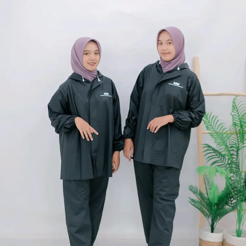 [PAKET HEMAT] Setelan Jas Hujan By ASM Dewasa Pria/Wanita Bahan PVC 0,20 1
