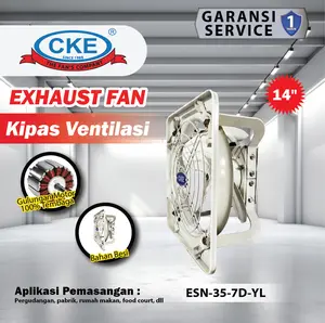 CKE Eksos Fan ESN-35-7D-YL 14 Inch Eksos Dinding Blower Gedung