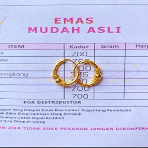 Terlaris Anting Anak Anti luntur Berlapis Emas Muda free surat Perhiasan Mewah