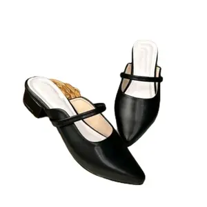 HIGh hells wanita terbaru sepatu bapau tali hak 5cm model kekinian Shoes Heels Pesta Hitam