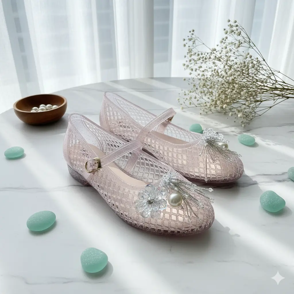 Zoey Glitter Pink+Snapbling Silver