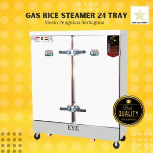 READY EYE Gas Rice Steamer 24 & 12 Tray - Mesin Pengukus stainless steel serbaguna