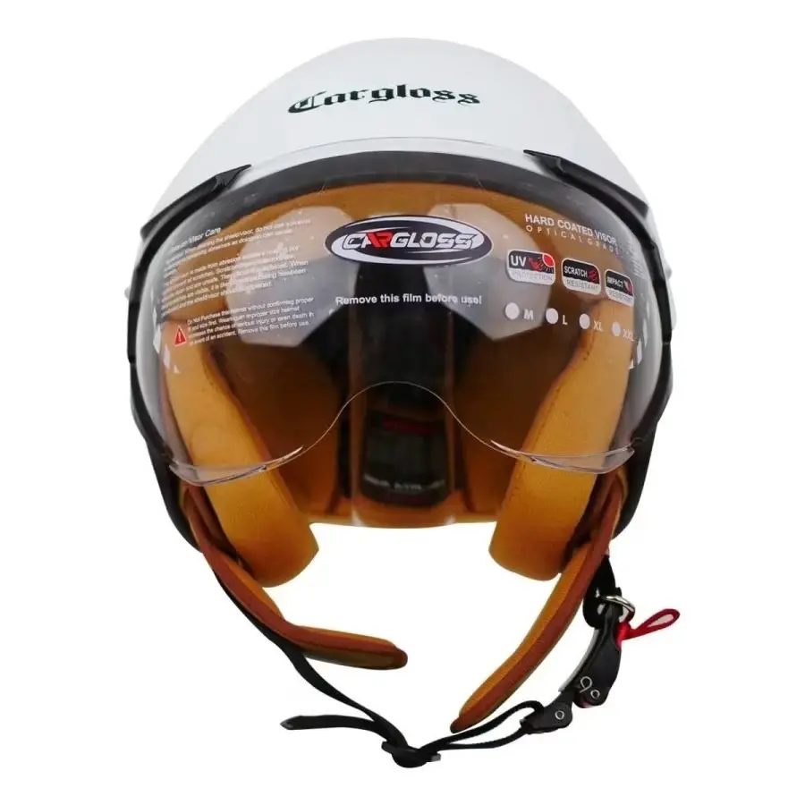 HELM CARGLOSS YRH HIJAB RETRO HALFFACE - WHITE