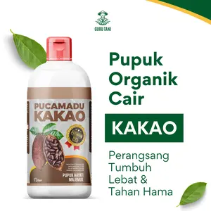 PUCAMADU Pupuk Booster Organik Cair Kakao 1000 ml Solusi Petani Hasil Panen Melimpah & Tanah Sehat Meningkatkan Kesuburan Ramah Lingkungan Efektif Penuh Manfaat