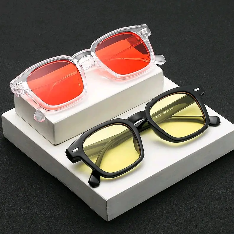 Kacamata Hitam Pria Wanita Model Korea Fashion Uniseks Eyewear Sunglasses 1