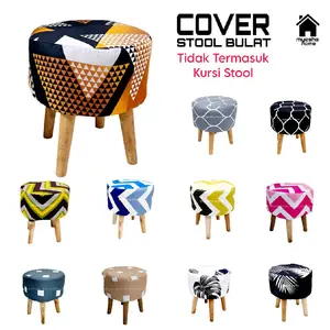 MYESHA HOME - Cover Kursi Stool Bulat / Sarung Kursi Stool (TIDAK TERMASUK KURSI)
