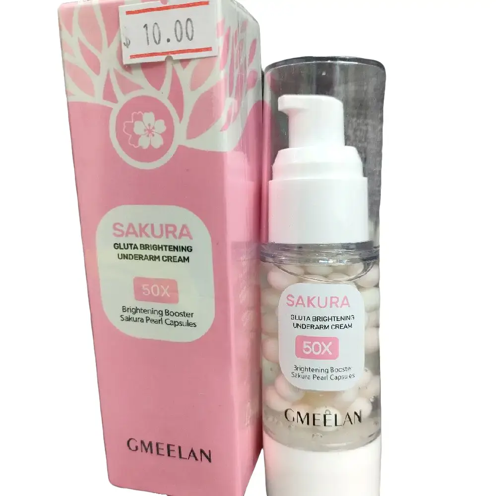 GMEELAN SAKURA gluta brightening underarm cream 50X brightening booter sakura pearl