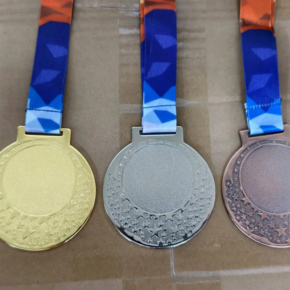Metal Medal Colourful Ribbon (Medal Besi Tali Berwarna)