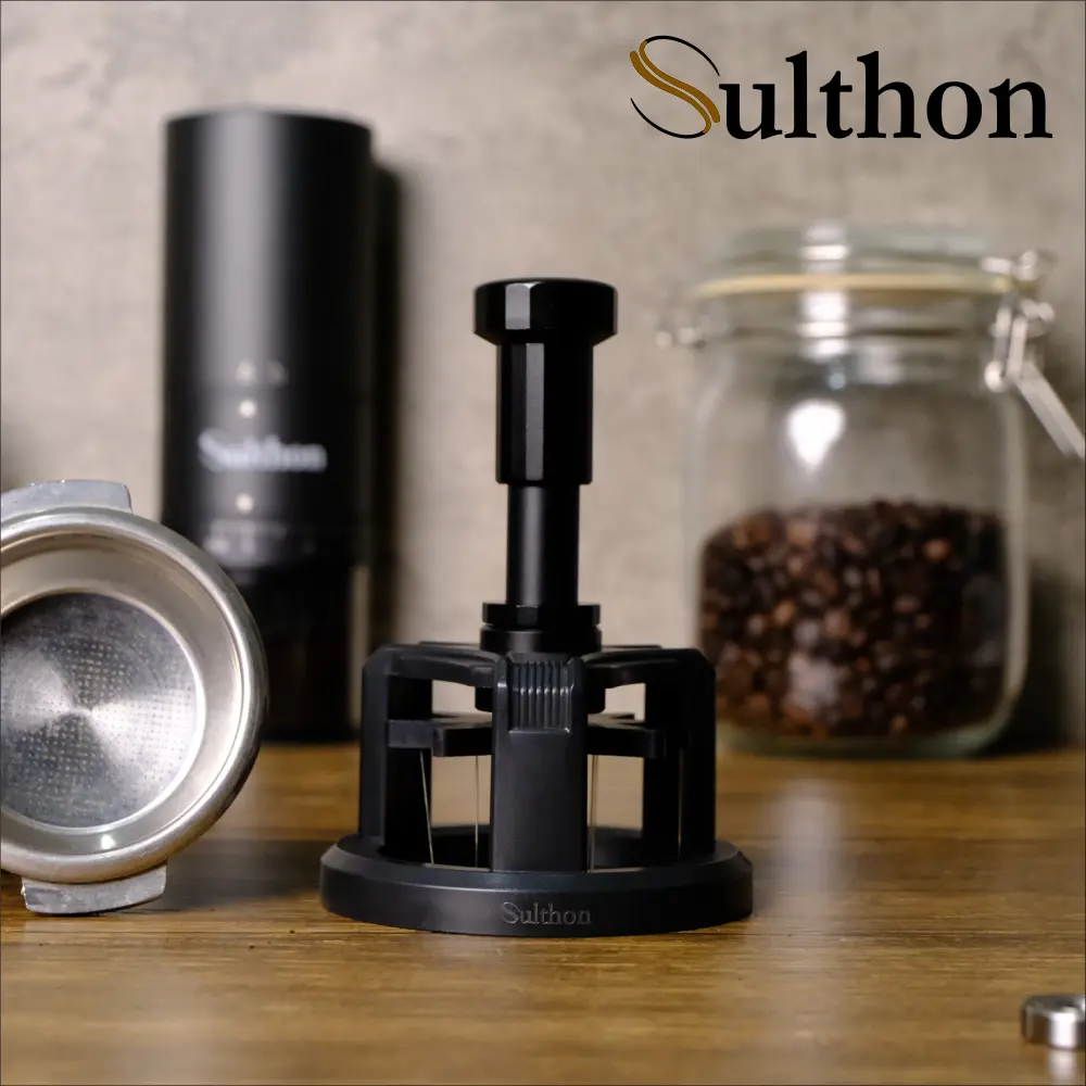 Sulthon WDT Push Rotary Magnetic Coffee Needle Distribution Tool Alat WDT untuk Meratakan Puck Kopi
