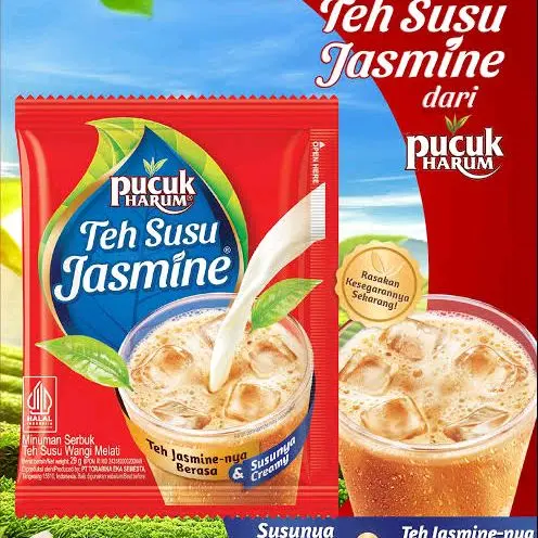 Pucuk Harum Teh Susu Jasmine Minuman Serbuk Teh Jasmine-nu Berasa & Susunya Rasakan Kesegaranya Sekarang
