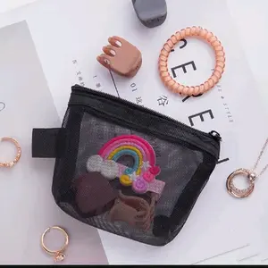 TAS PENYIMPANAN MINI [ TAS POUCH MINI JARING [ DOMPET KOSMETIK SIMPEL DAN  LUCU.