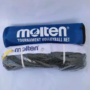 Voli Net Molten Bahan Niylon Tali Seling Baja Standar PBVSI Kualitas Turnamen Outdoor indoor Volley Olahraga