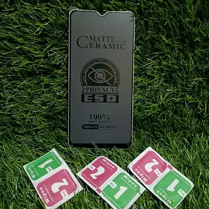 TG Tempered OP A5S/A7/A12/A11K/F9  Anti Gores Matte Privacy Anti SPY Antigores Cover Hitam