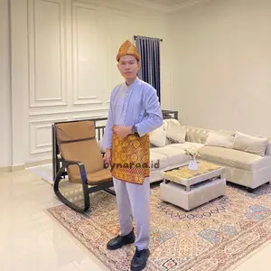Set Baju Teluk Belanga Pria Murah Meriah Baju Adat Melayu Pria Baju Malaysia Baju Koko Pria Bahan Satin Velvet Celana Dewasa Cekak Musang 2026