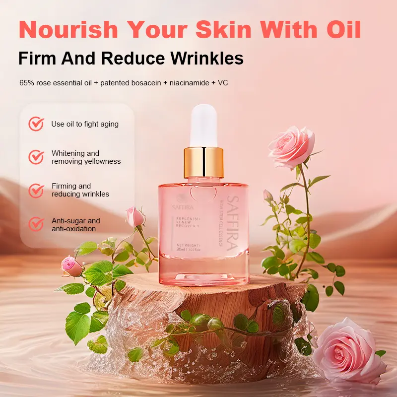 Rose Stem Cell Serum – 100% Made in Korea | Hyaluronic Acid | Whitening, Repair & Comfort Flower Complex