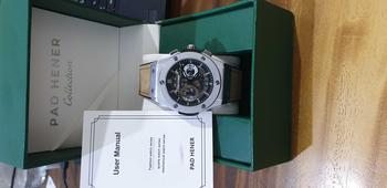 Product Review of PAD HENER LEXICON Jam Tangan Unisex Analog Original Water Resistant Tali Kulit Keren Luxury Chronograph Quartz Calendar Jam Tangan Cowok Sport COD + Kotak Eksklusif from N**d 0