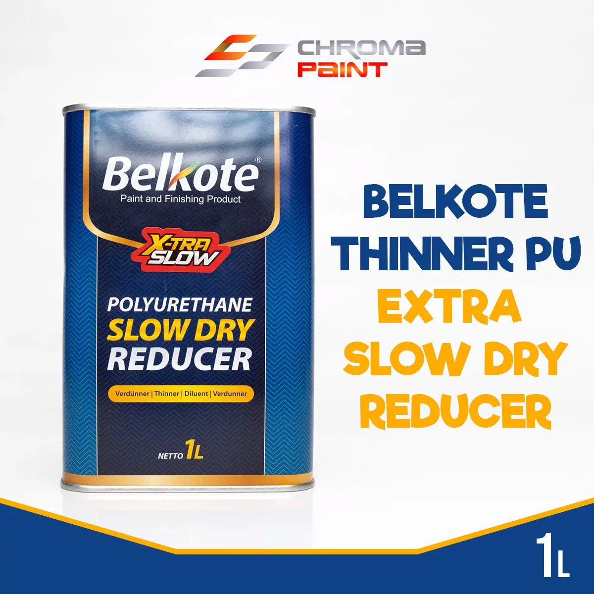 Belkote PU Extra Slow Reducer (1 L) Pengencer Cat Mobil dan Motor PU
