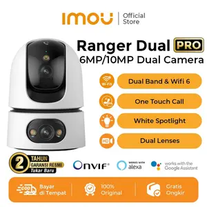 IMOU Ranger Dual 6MP / PRO 6MP / PRO 10MP Kamera CCTV Wifi Indoor dengan Dua Lensa, Smart Full Color Night Vision, Deteksi Manusia & Hewan AI | ONE-Net