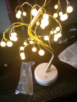 Product Review of Lampu Tidur Model Pohon Ranting Unik Colokan USB / Tenaga Baterai Dekorasi Kamar Kawat Tumblr Led/Led Tree Romantic Night Light Meja Samping Tempat Tidur Hadiah Ulang Tahun Lamp Led Plastik from a**r 0