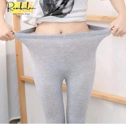 LEGING KAOS RAYON 3/4 ELATIS PRAKTIS Legging Lembut Celana Wanita Nyaman Wanita Panjang Dewasa Katun Pendek Katun Pendek 3