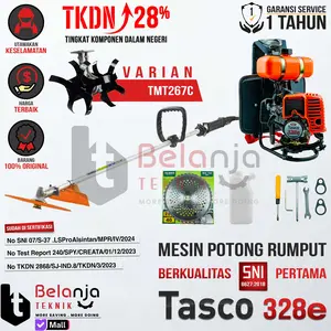 Tasco Mesin Potong Rumput Gendong 2 Tak 328 E + Tilling Head TMT 267 C