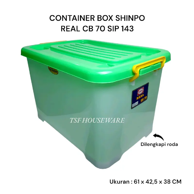 TSF Shinpo Cb 70 Container Box Real Sip 143 Pp Copolymer Bpa Free Food Contact Safe Pp 5 Bahan Plastik Tebal Kuat Kokoh Berkualitas Terbaik Produk Original Murah Grosir Cod 7