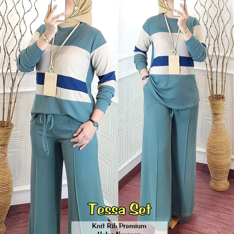 SETELAN BLOUSE DAN CELANA PANJANG WANITA / OUTFIT WANITA BY MARSELLA 0