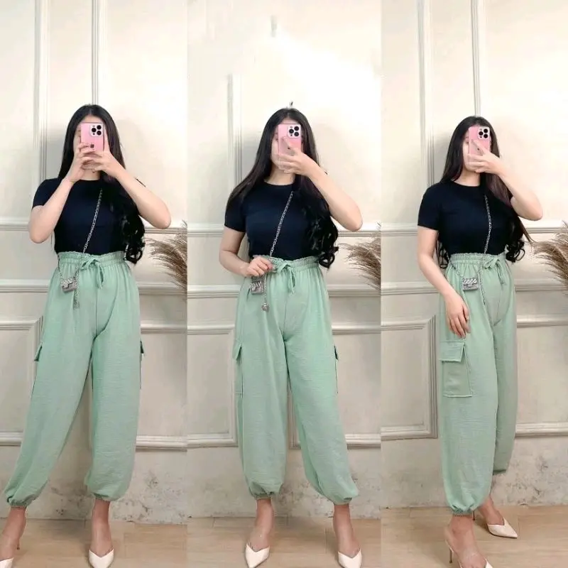 BERKAH JAYANA Jogger Pants Crinkle Airflow Sport 2