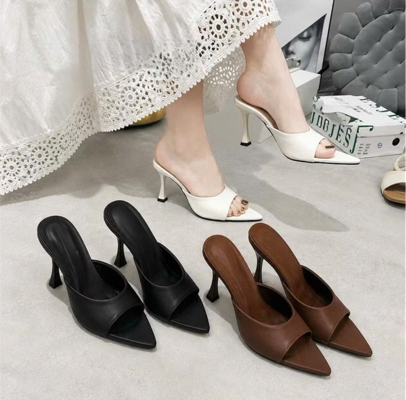 GIÀY CAO BÍT MŨI DA BÓNG TRƠN ĐẾ ĐỎ CAO 7CM-9CM dành cho Nàng đ