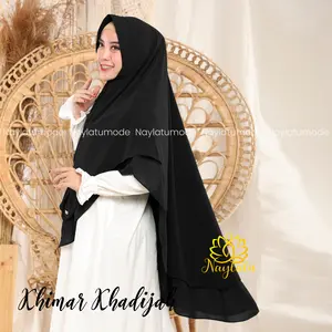 Khimar Syari Pet Busa Ceruty Babydoll Khadijah Naylatu Muslim Jilbab