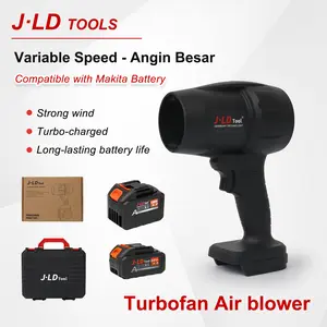 JLD Turbofan Air blower turbo fan jet blower 128V 88V Baterai litium Turbo Blower Mini Cordless Angin besar